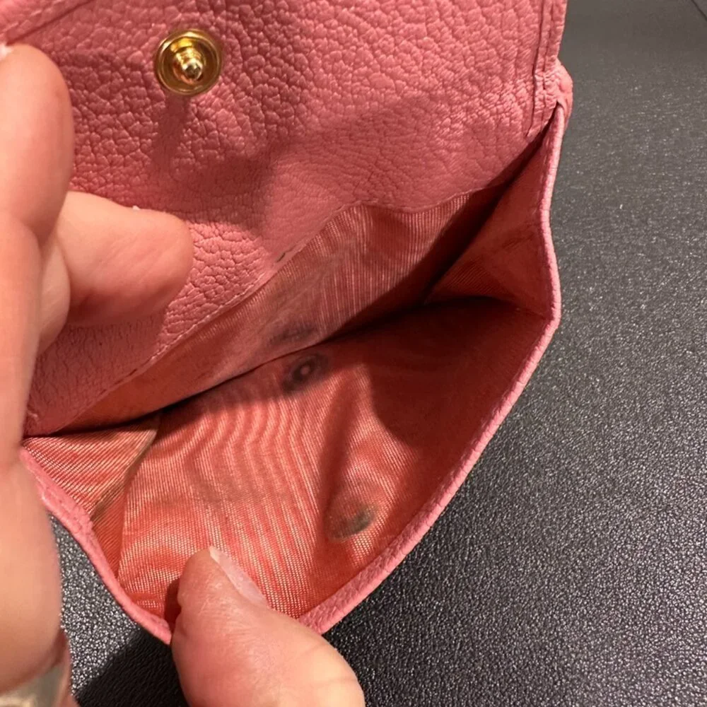 Miu Miu Pink Patch Leather Folded Wallet (JB1408) - Picture 5 of 5